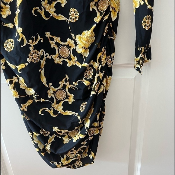 VERONICA BEARD Amile Ruched Silk Long Sleeve Dress - Picture 7 of 16